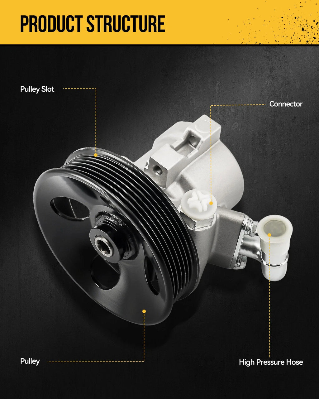 Power Steering Pump for Nissan Armada Titan and Infiniti QX56 (2007–2015)