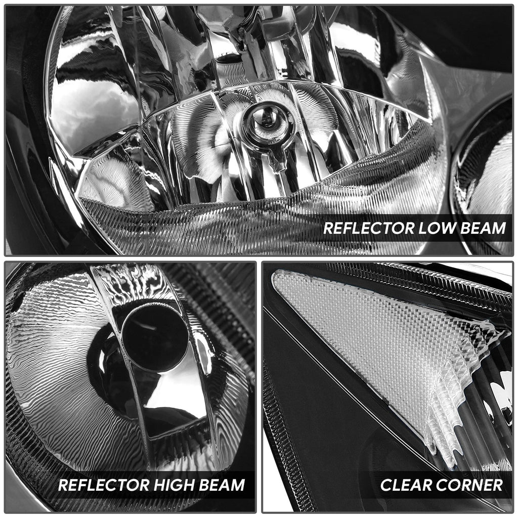 Headlight for Dodge Mercedes Benz Freightliner Sprinter (2007–2013) OE Style Black