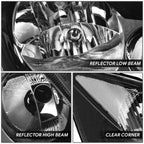 Headlight for Dodge Mercedes Benz Freightliner Sprinter (2007–2013) OE Style Black