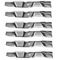 Set of 6 High Lift Mulching Mower Blades for Exmark Lazer Z CT (N/A)