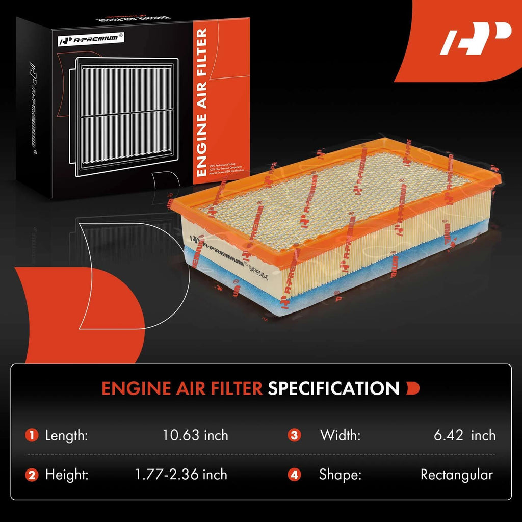 Engine Air Filter for Jeep Wrangler Gladiator (2020-2023)