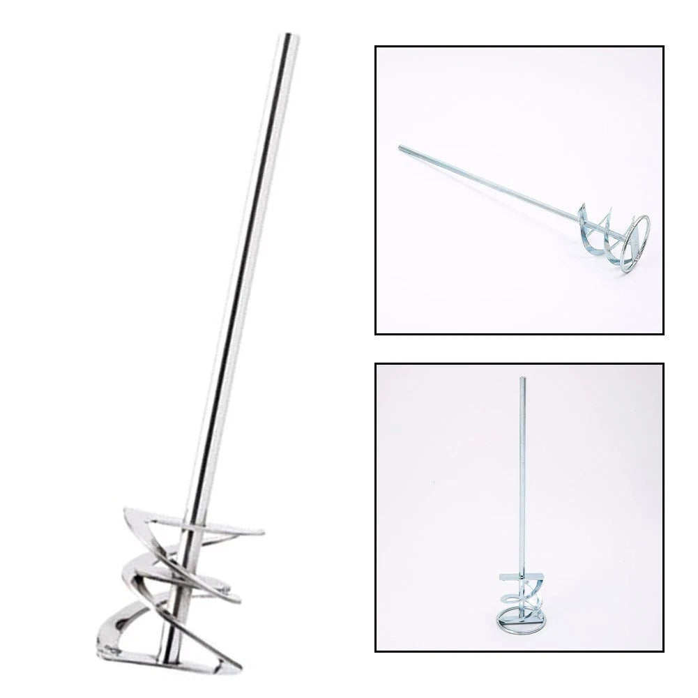 316L Stainless Steel Paint Stirrer Paddle for Drill (250mm Length, 8mm Shaft)