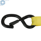 Set of 7 Ratchet Tie Down Straps 15 FT 2200 LB with Safety Lock S Hooks