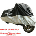 XXXL UV Waterproof Motorcycle Cover for Harley Honda Yamaha (265x105x125cm)