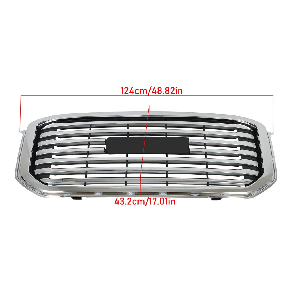 Chrome Front Center Grille for GMC Yukon XL 1500 (2015–2020)