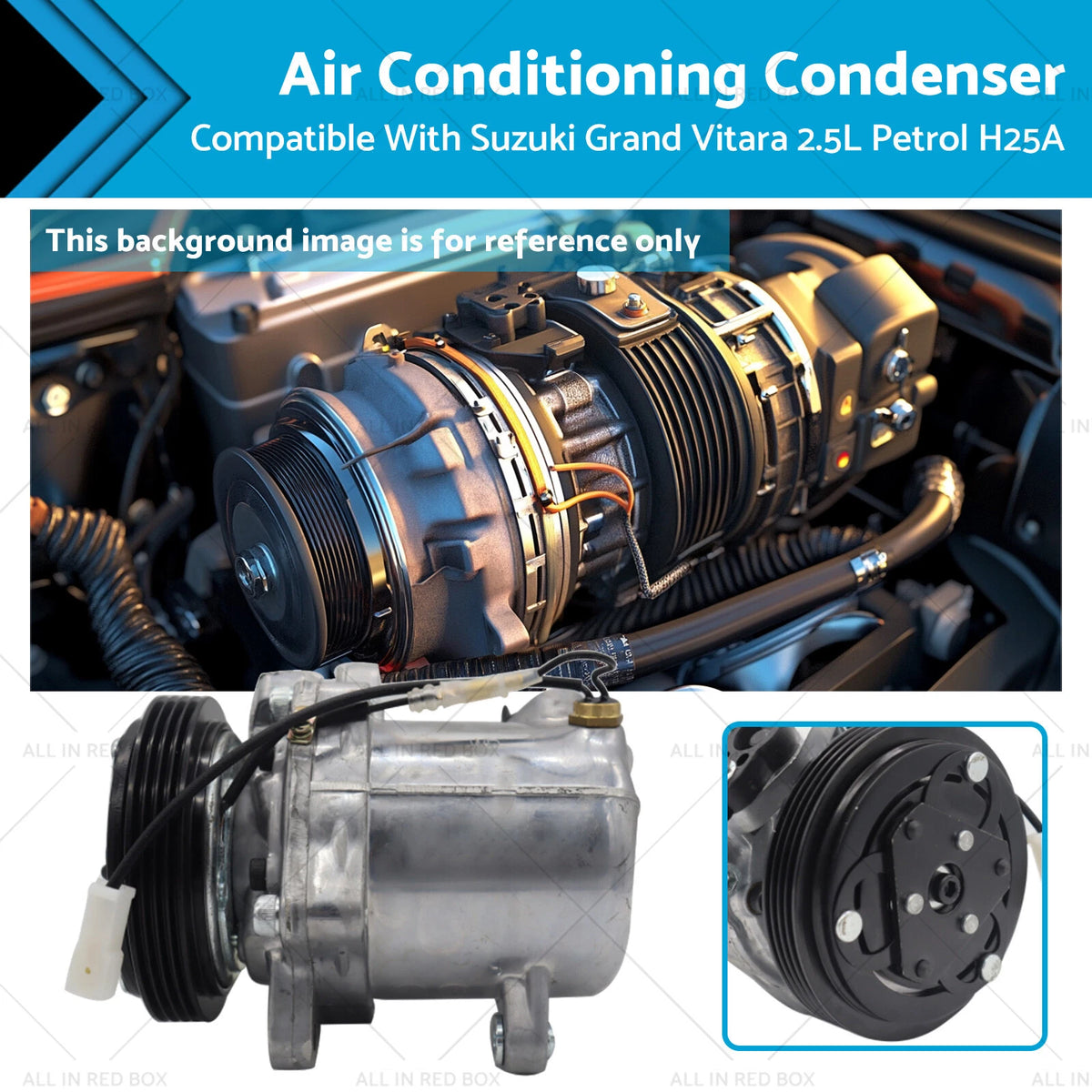 Air Con Compressor for Suzuki Grand Vitara 2.5L Petrol H25A (1998–2005)
