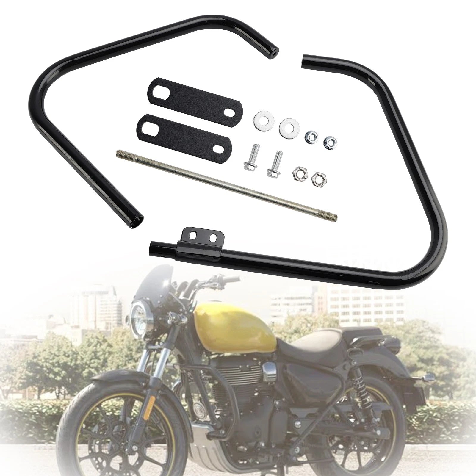 Engine Guard Crash Bar Frame Protector for Royal Enfield Meteor (2021–2024)