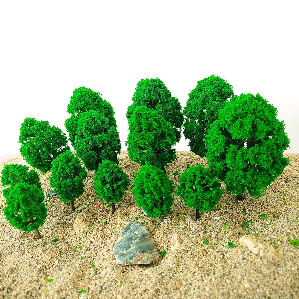 Set of 10 Model Trees for HO N Z Layout (Architecture Train Road Railway)
