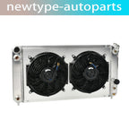 3Row Radiator Shroud Fan for Chevy S10 (1996–2005) 26.3"W Core