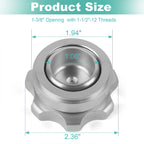 Silver Fill Plug Cap & Aluminum Bung Kit for Universal (1-3/8" Opening)