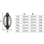 Fishing Feeder Rig Set for Carp Fishing (Black)