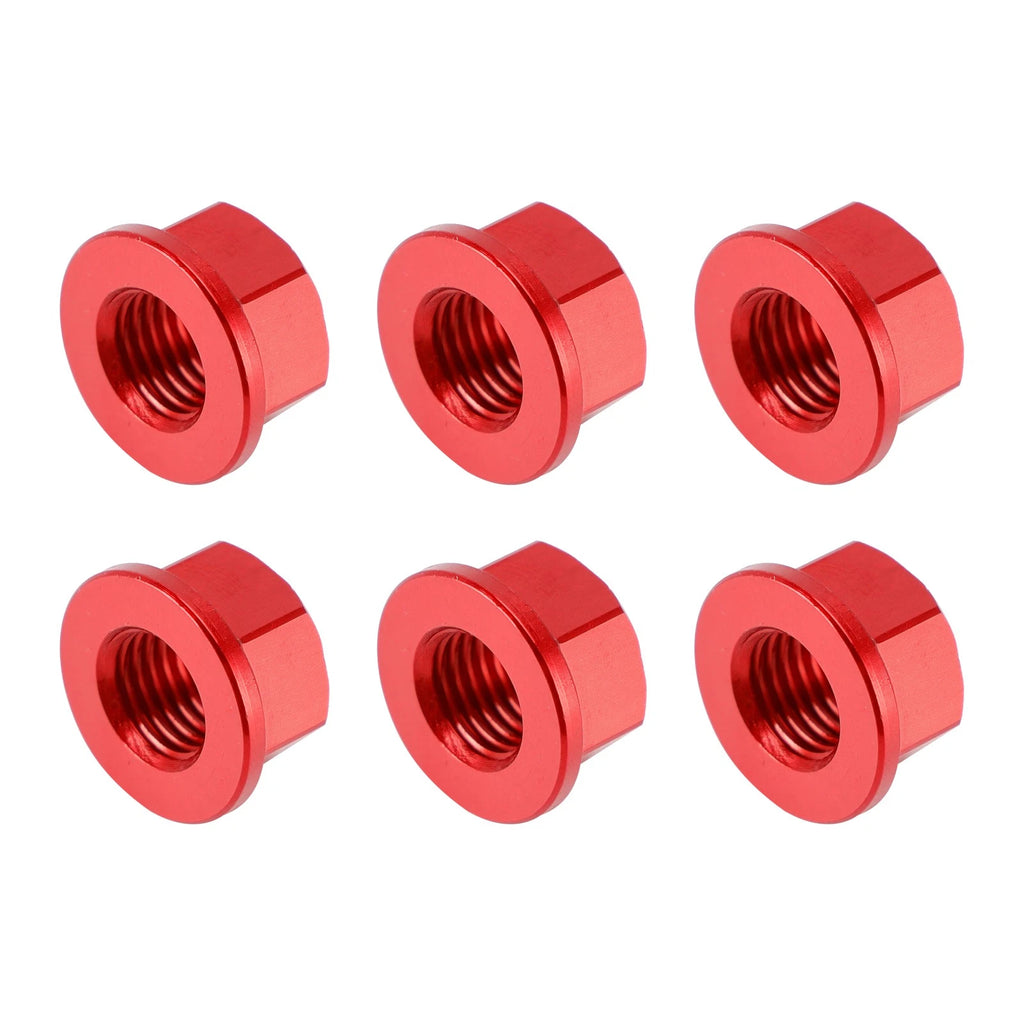 Rear Sprocket Nut Kit M10x1.25mm Red for Kawasaki ZX6R ZX10R (2004–2024)