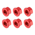 Rear Sprocket Nut Kit M10x1.25mm Red for Kawasaki ZX6R ZX10R (2004–2024)