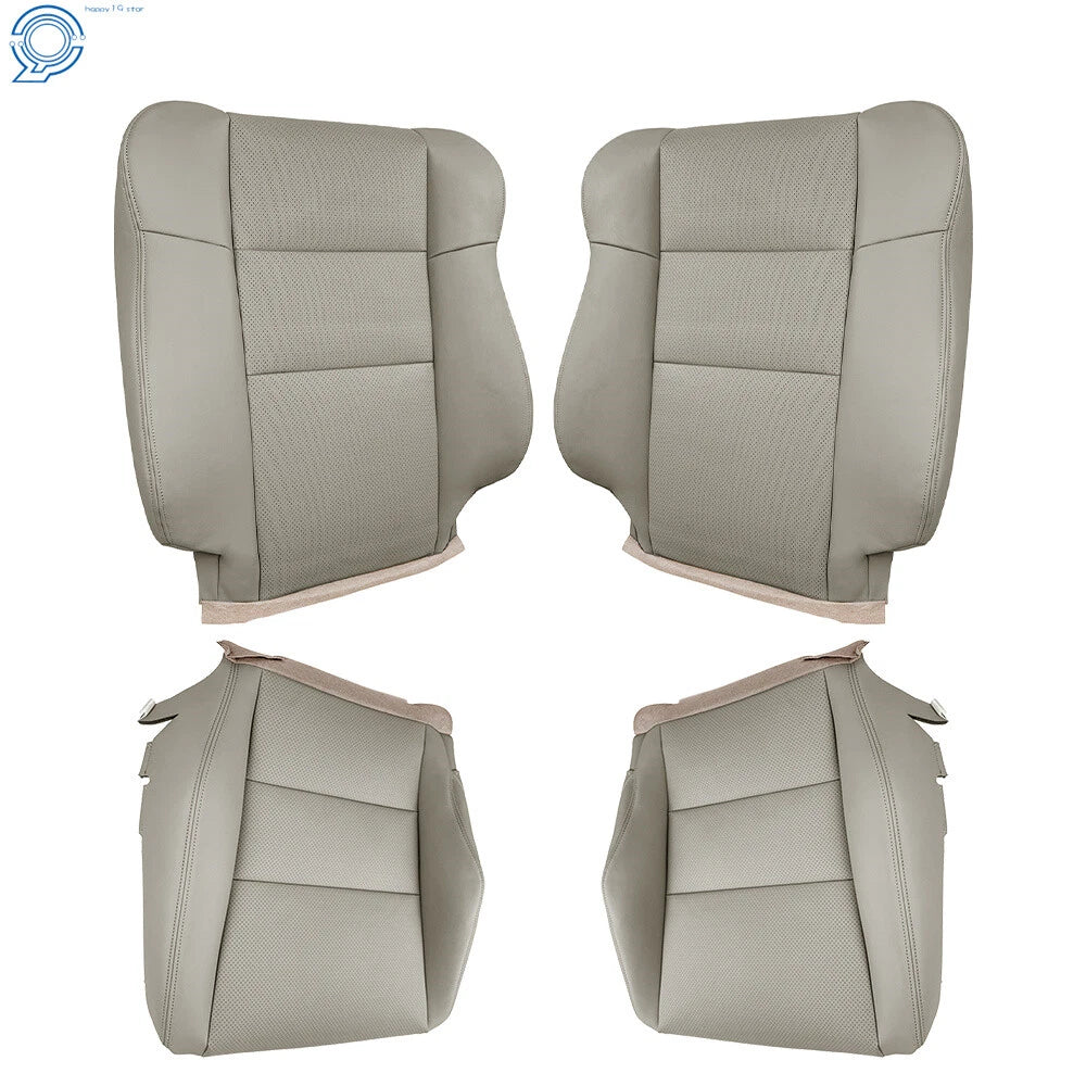 Set of 2 Perforated Leather Seat Covers for Acura RDX (2007–2012) Gray