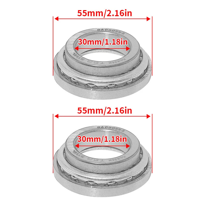 Steering Head Bearing Kit for Suzuki TL1000R SV1000 DL1000 V-Strom DL650 SV650S (1998–2008)