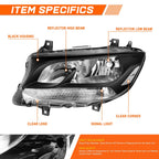 LED DRL Chrome Headlights for Chevy Avalanche Silverado (2003–2007)