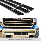 Black Wide Rivet Billet Grille Insert for GMC Sierra 2500/3500 (2015-2019)