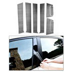 8x Black PC Side Door Casement Pillar Cover Trim for Honda HR-V (2016–2020)