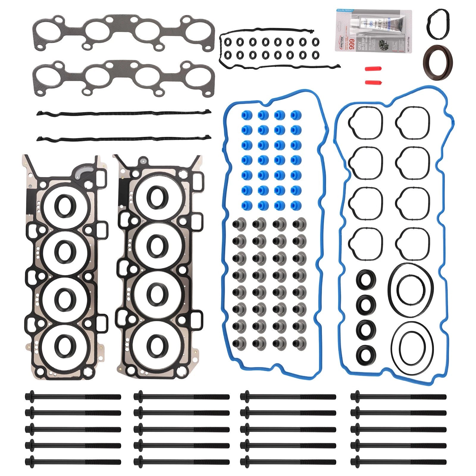 Head Gasket Set with Manifold Gaskets & Head Bolts for Ford Mustang 5.0L (2011–2014)