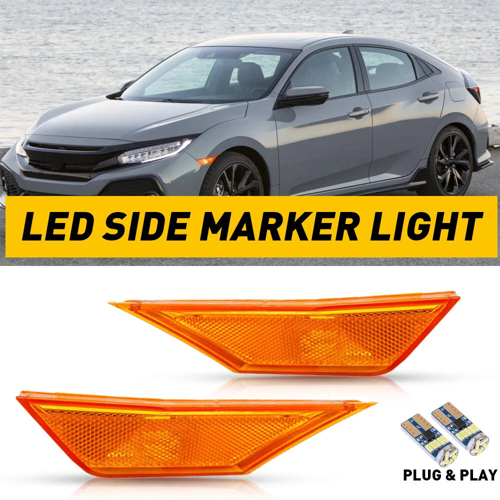 Pair of Marker Light Reflectors for Honda Civic (2016–2021)