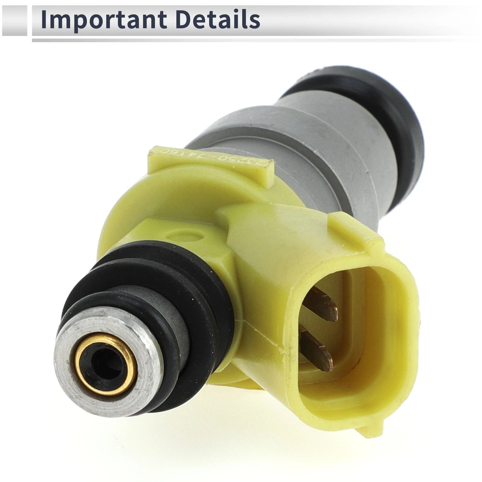 Fuel Injector No. 23209-74160 for Toyota RAV4 SXA1 3SGE (1989–1999) 1 Pc Yellow
