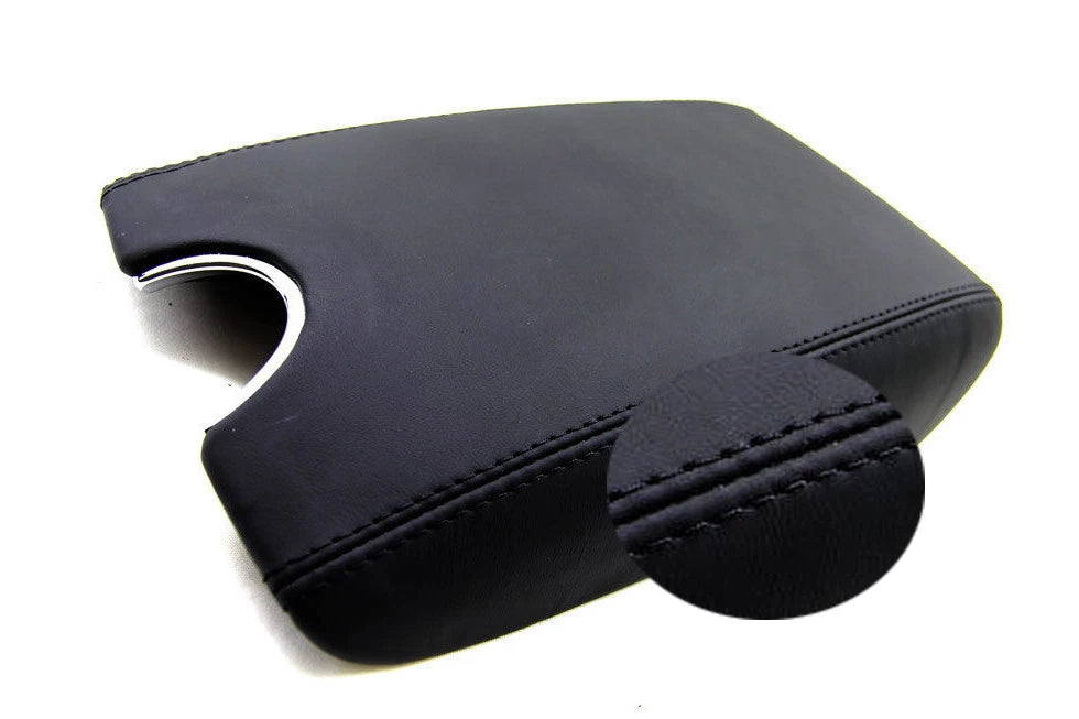Center Console Armrest Cover for Infiniti G37 (2010–2014) - Black Leather