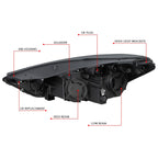 Right Passenger Projector Headlight Assembly for Tucson (2019–2021)