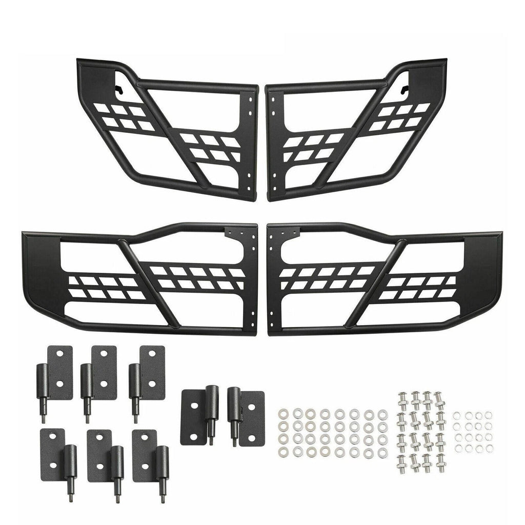 Set of 4 Textured Tube Safari Tubular Doors for Jeep Wrangler JK (2007–2018)