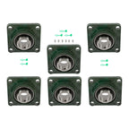 Set of 6 Pillow Block Bearings for UCF211-32 (2" Bore)