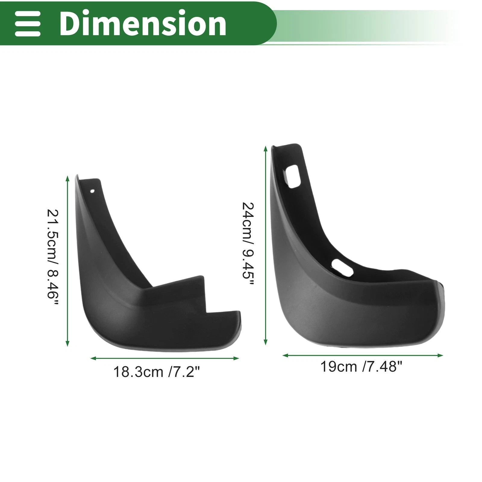 Mud Flaps Splash Guards for Ford S Max (2007–2012) W/ Mount Accessories