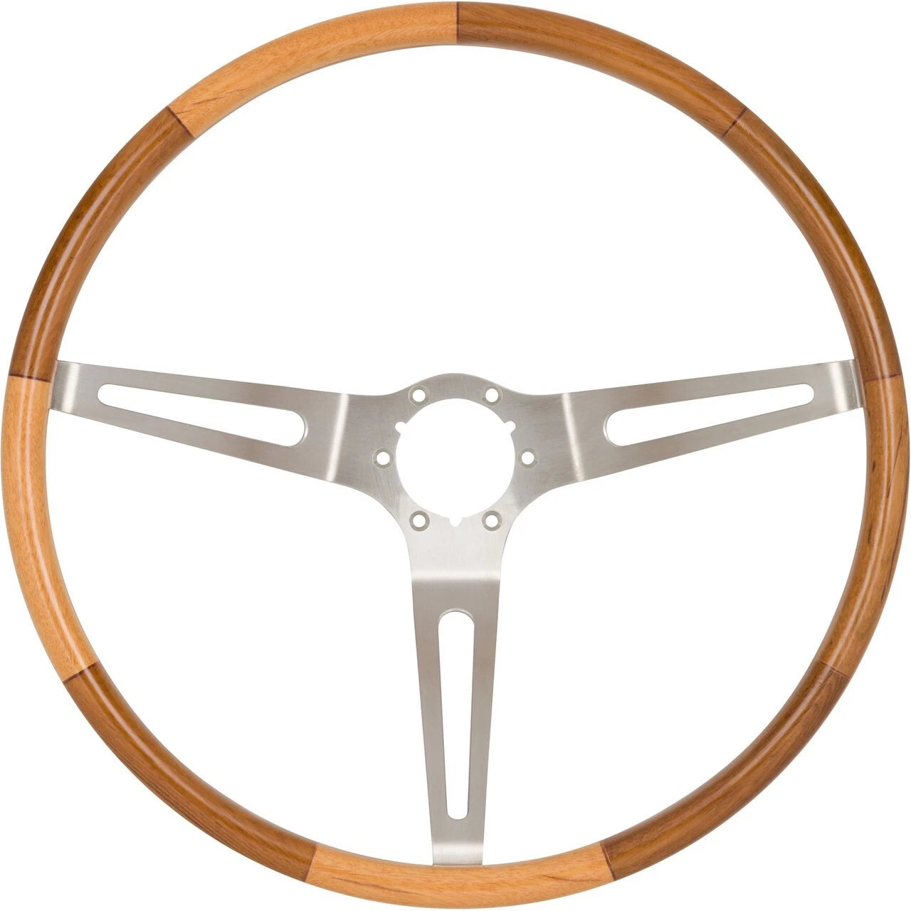 Steering Wheel Assembly Retro Teak Wood for 1963–1967 Chevy Corvette