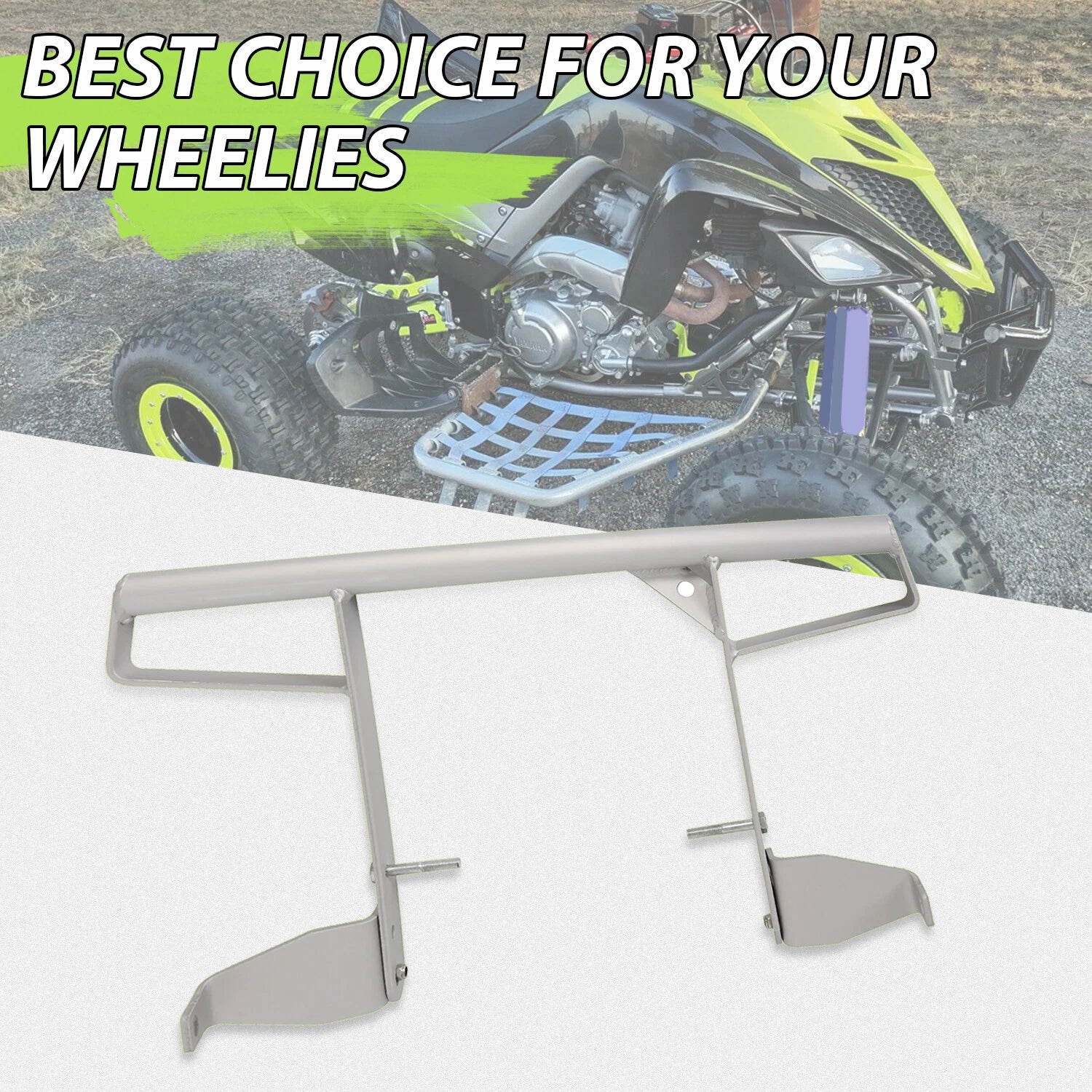 Rear Aluminum Wide Grab Bar Bumper for Yamaha Raptor 700 (2006–2024)