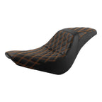 Rider Driver & Passenger Seat for Harley Low Rider FXLR (2018–Present) Black/Orange