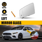 Heated Left Side Mirror Glass w/Blind Spot for Mercedes-Benz W204 W246 (2011–2018)