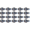 Set of 20 Bolt On D Rings for Flatbed Trailers