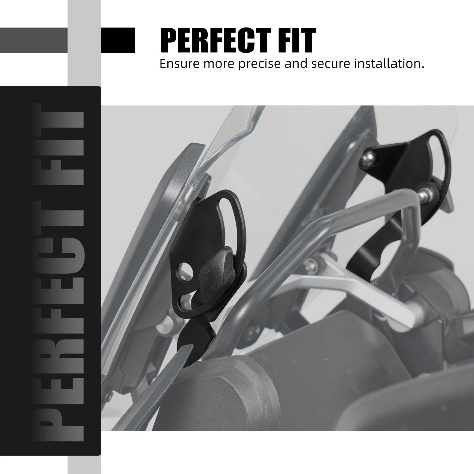 Windshield Bracket Stabilizer Kit for BMW R1200GS GSA (2013–2020)