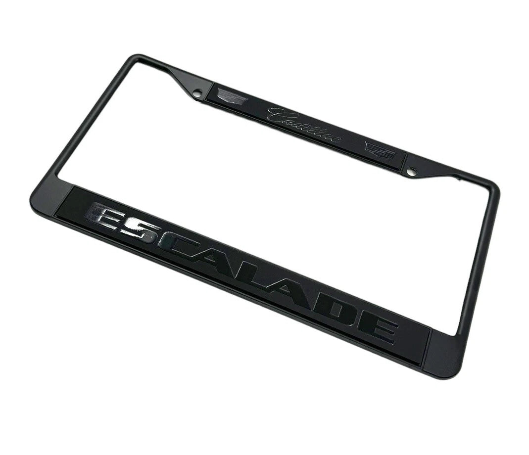 License Plate Frame Premium Black for Cadillac Escalade (2015–2020)