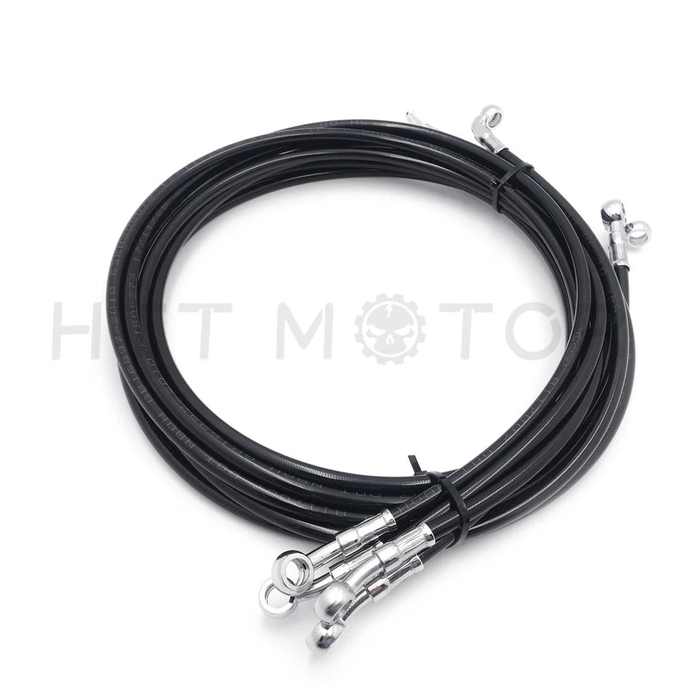 Complete Handlebar Cable Kit for Harley Touring (2014–2020) - Black Nylon