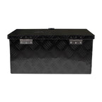20 Inch Black Aluminum Tool Box for ATV Pickup Truck Storage (Lock & Key)