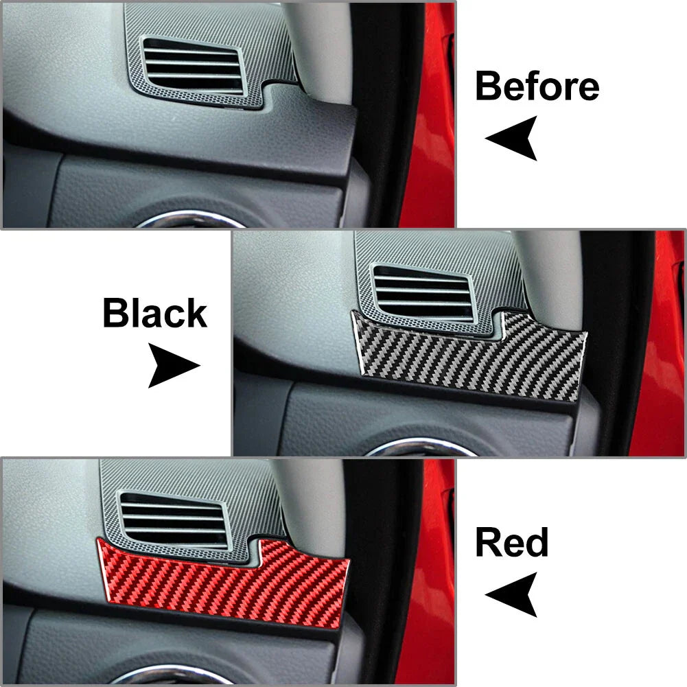 RHD Carbon Fiber Dashboard Air Outlet Cover Trim for Toyota Tundra (2014-2021)