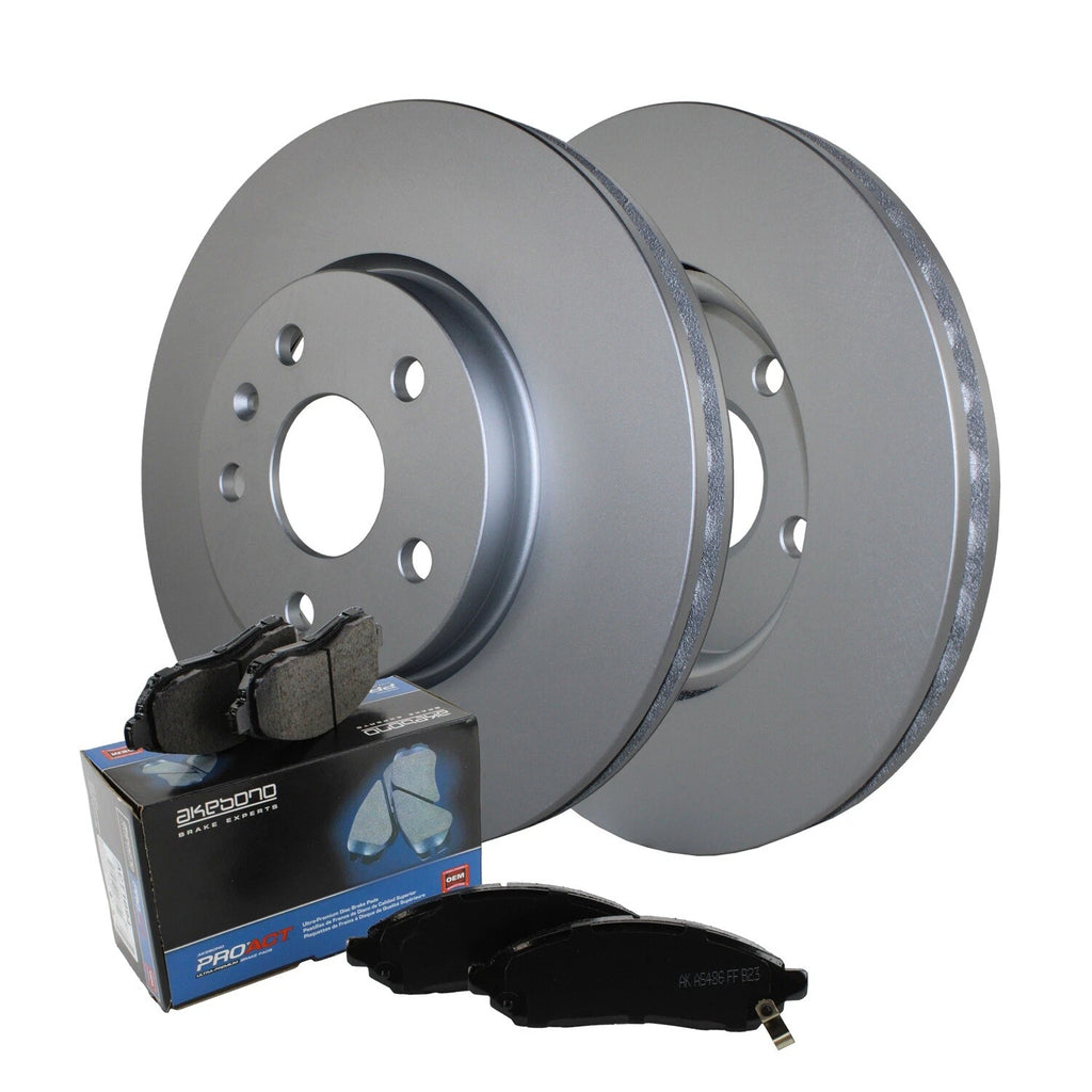Front Brake Kit 321mm Rotors & Akebono Ceramic Pads for Chevy Camaro (2010–2015)