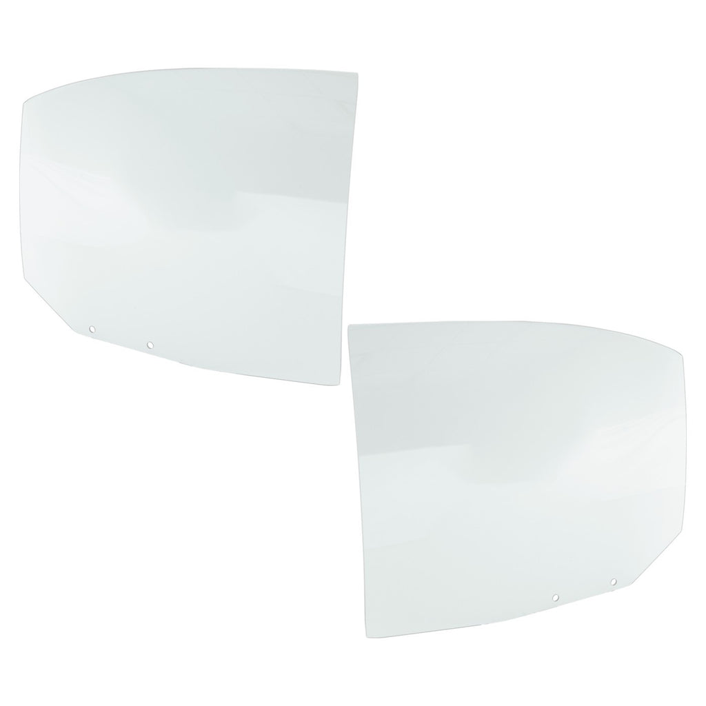 Set of 2 Rear Door Glasses for Kia Rio Sedan