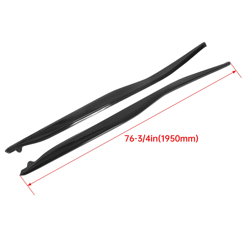Z06 Style Side Skirts for Corvette C7 (2014–2019) Gloss Black ABS