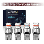 Set of 4 Red LED Strobe Brake Light Bulbs for Make Model (YYYY–YYYY)