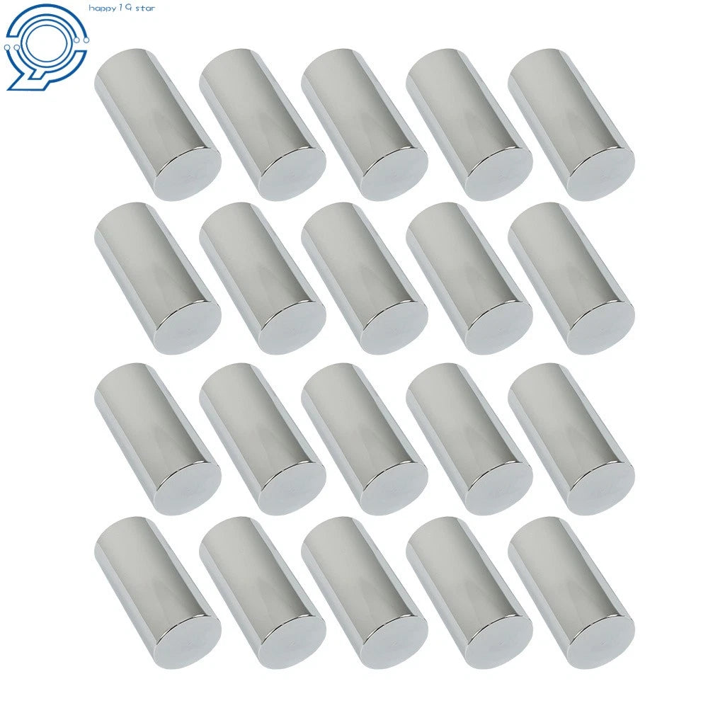 20 Pack Chrome Lug Nut Covers for Semi Truck (Fits 33mm)