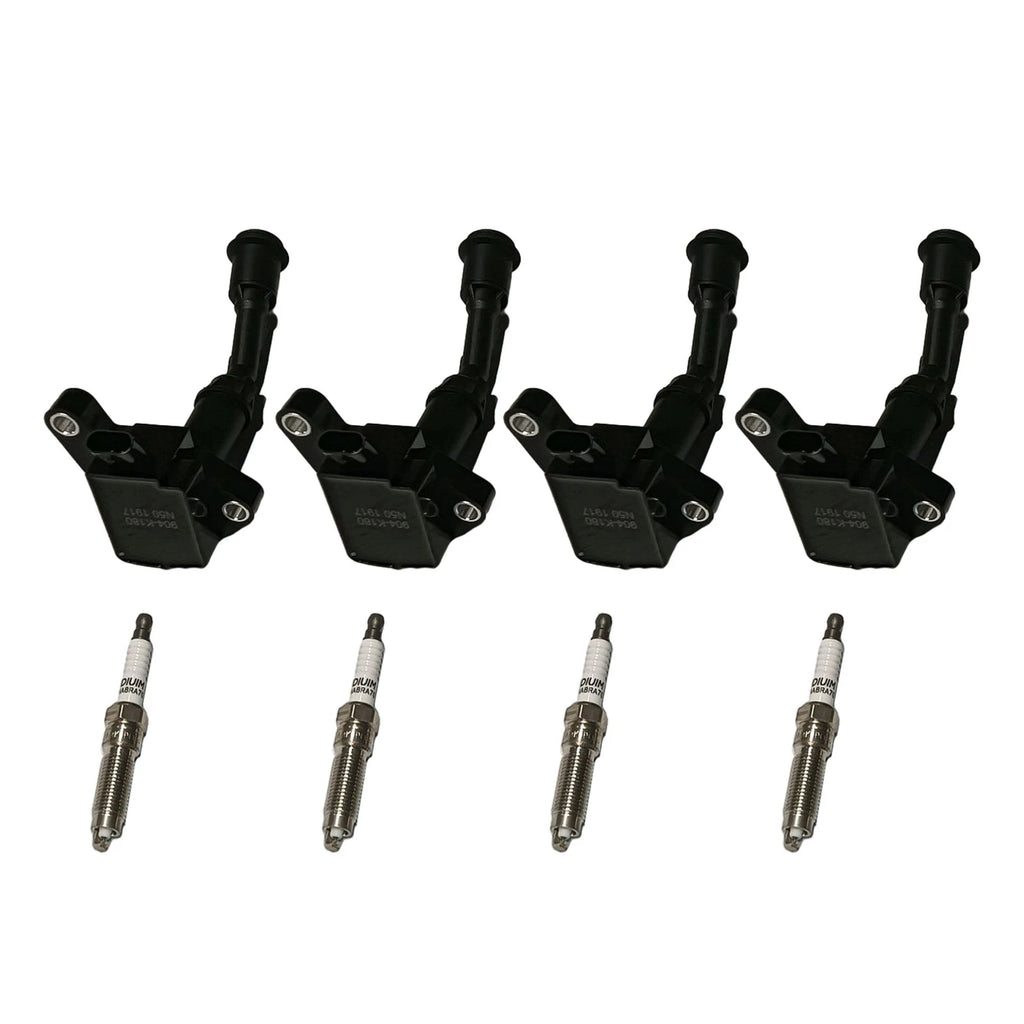Set of 4 Ignition Coils & Spark Plugs for Ford Escape (2017–2019)