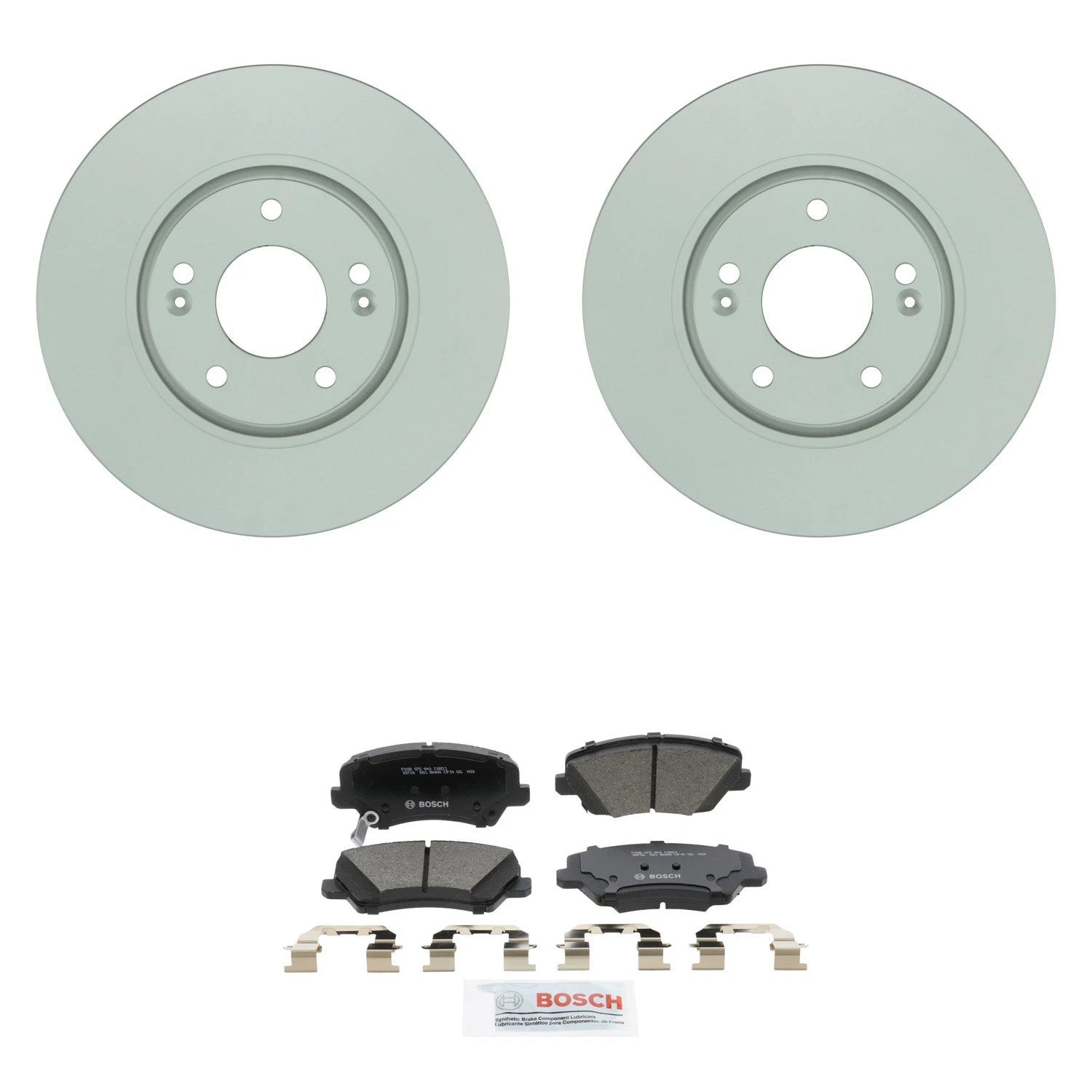 Front Rotors & Ceramic Disc Brake Pad Kit for Kia Forte5 SX (2014–2018)