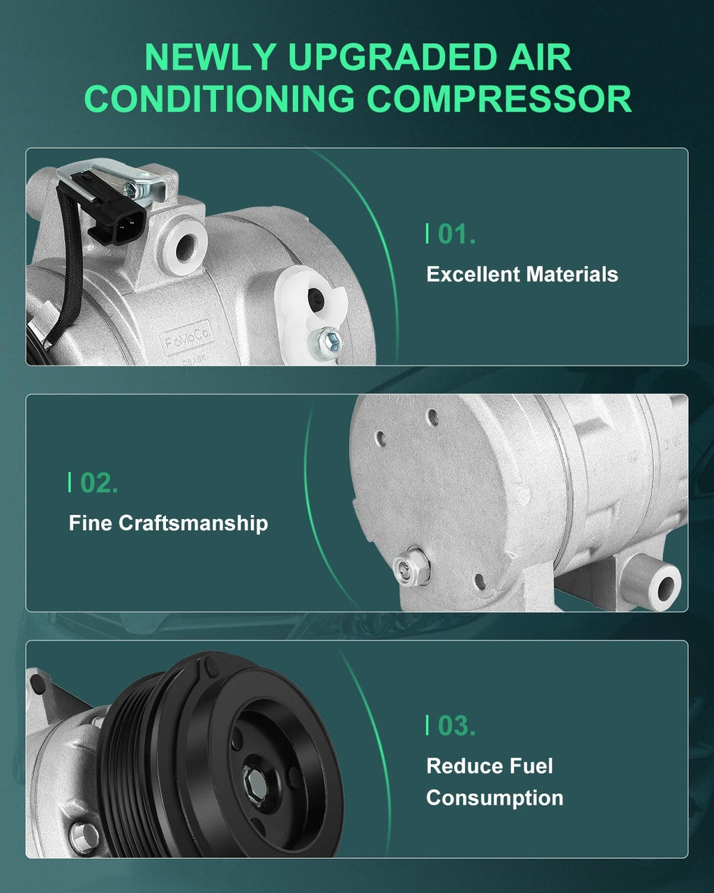 A/C Compressor for Ford Transit Connect (2010–2013) 8S4Z19703BA
