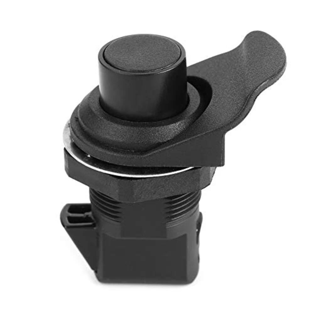 Push Latch Kit 93-304 for Boat Applications (Black, Stainless Steel Bracket)