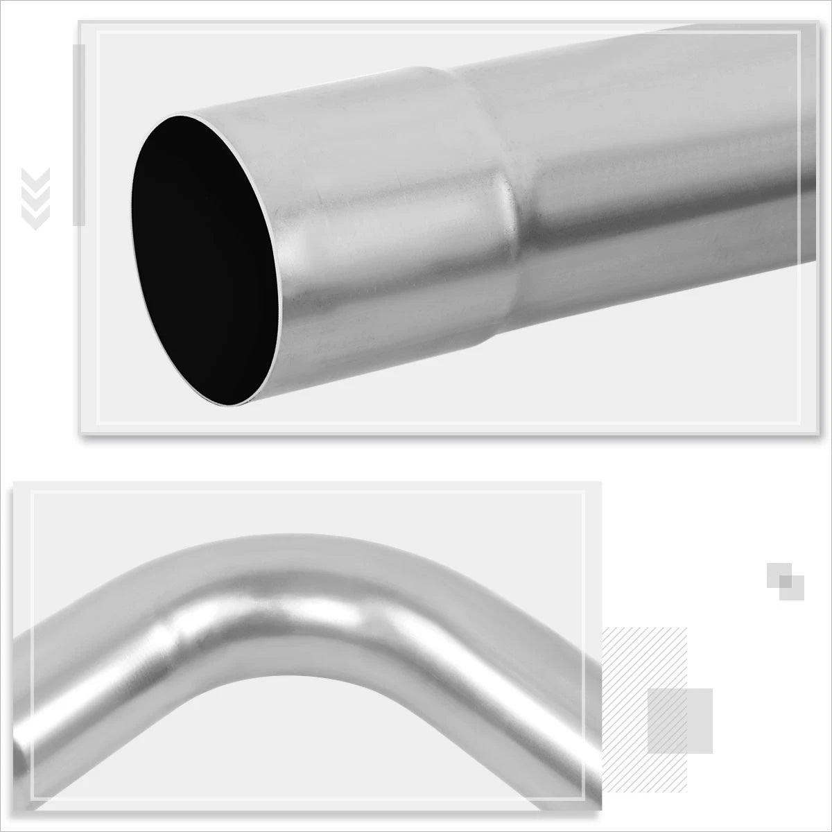 Set of 8 Exhaust Piping Kit 3.0" OD for DIY (Straight, 45, 90 Degree, U-Bend)